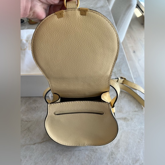 NWT Chloe round mini Marcie bag, Softie Yellow - Picture 6 of 12